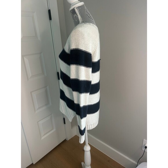 Abercrombie & Fitch Chunky Knit striped sweater Women’s size Large L - Picture 4 of 6